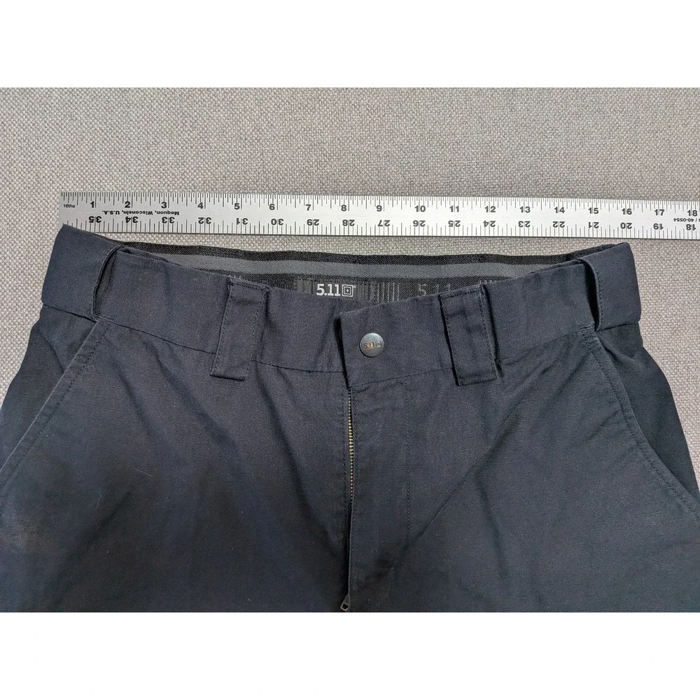 5.11 Tactical Pants Men's Dark Gray 32x32 Polyester Cotton Ripstop Workwear